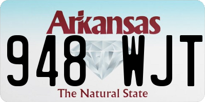 AR license plate 948WJT