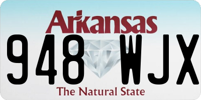 AR license plate 948WJX