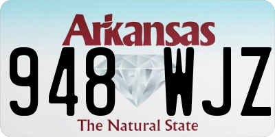 AR license plate 948WJZ