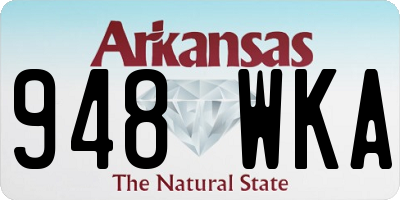 AR license plate 948WKA