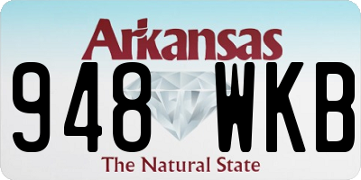 AR license plate 948WKB