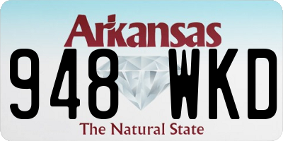 AR license plate 948WKD