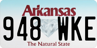 AR license plate 948WKE
