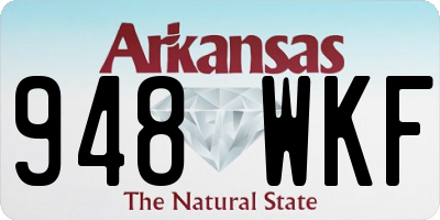 AR license plate 948WKF