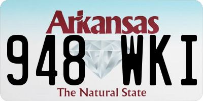 AR license plate 948WKI