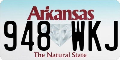 AR license plate 948WKJ