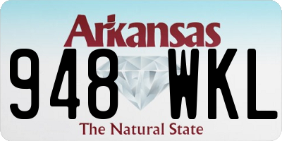 AR license plate 948WKL