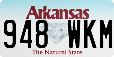 AR license plate 948WKM