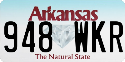 AR license plate 948WKR