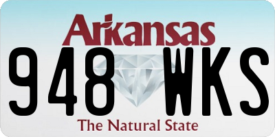 AR license plate 948WKS