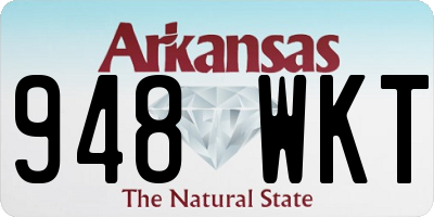 AR license plate 948WKT