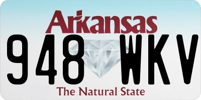 AR license plate 948WKV