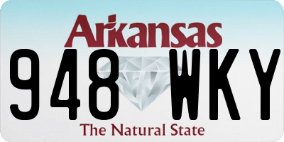 AR license plate 948WKY