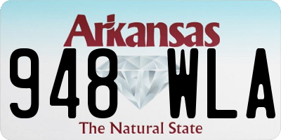 AR license plate 948WLA