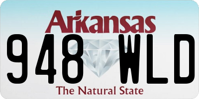 AR license plate 948WLD