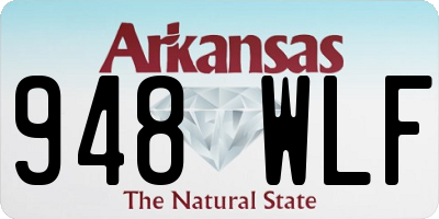 AR license plate 948WLF