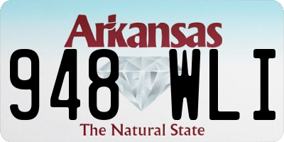AR license plate 948WLI