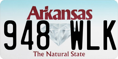 AR license plate 948WLK