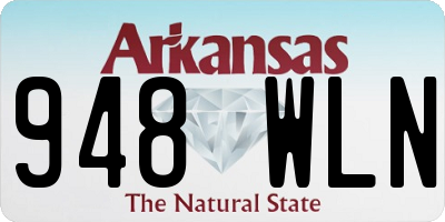 AR license plate 948WLN