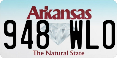 AR license plate 948WLO