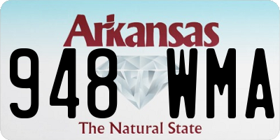 AR license plate 948WMA