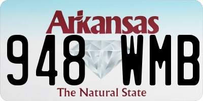 AR license plate 948WMB