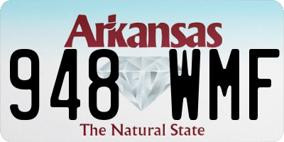 AR license plate 948WMF