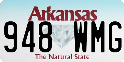 AR license plate 948WMG