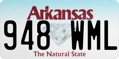 AR license plate 948WML
