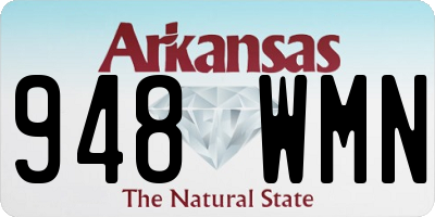 AR license plate 948WMN