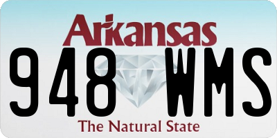 AR license plate 948WMS