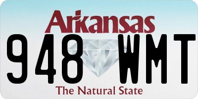 AR license plate 948WMT