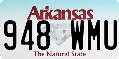 AR license plate 948WMU