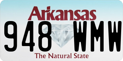 AR license plate 948WMW