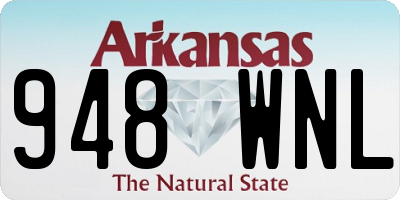 AR license plate 948WNL