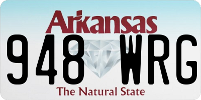 AR license plate 948WRG