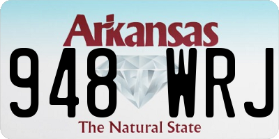 AR license plate 948WRJ