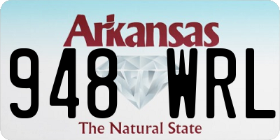 AR license plate 948WRL