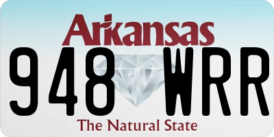 AR license plate 948WRR