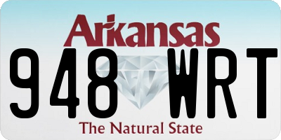AR license plate 948WRT