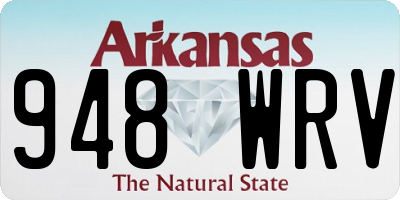 AR license plate 948WRV