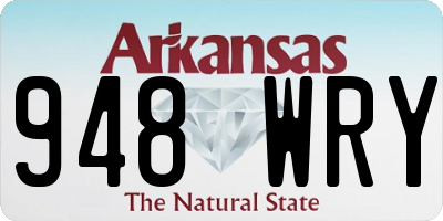 AR license plate 948WRY