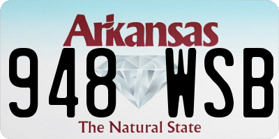 AR license plate 948WSB