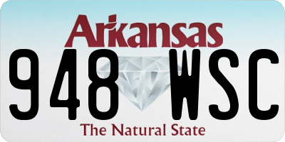 AR license plate 948WSC