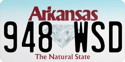 AR license plate 948WSD
