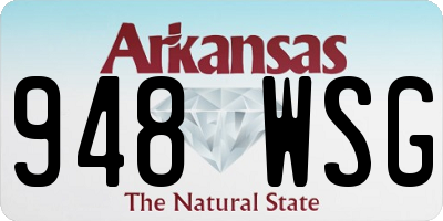 AR license plate 948WSG