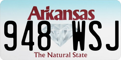 AR license plate 948WSJ