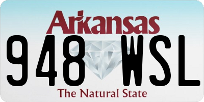AR license plate 948WSL
