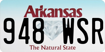 AR license plate 948WSR