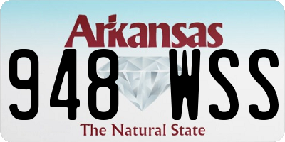 AR license plate 948WSS